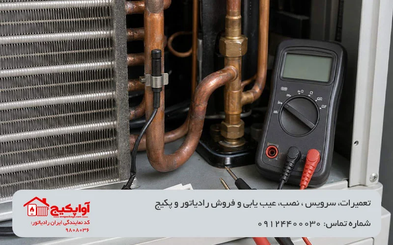 تصویر سنسور پکیج در مشکل سنسور دمای آب پکیج آواپکیج