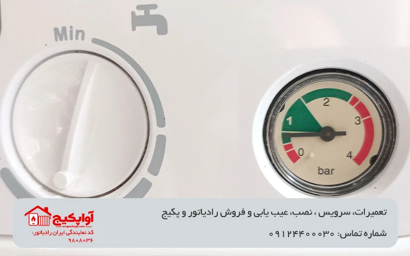 تصویر آمپر سنج در بررسی علت افت فشار پکیج آوا پکیج